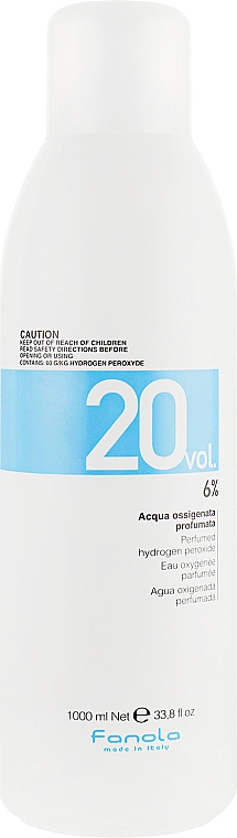 Emulsja utleniająca - Fanola Acqua Ossigenata Perfumed Hydrogen Peroxide Hair Oxidant 20vol 6% — Zdjęcie N3