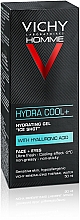 Nawilżający żel chłodzący z kwasem hialuronowym dla mężczyzn do twarzy i skóry wokół oczu - Vichy Homme Hydra Cool+ Hydrating Gel Face + Eyes — Zdjęcie N3