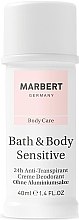 Kup Bezaluminiowy kremowy dezodorant - Marbert Bath & Body Sensitive Aluminium-free Cream Deodorant