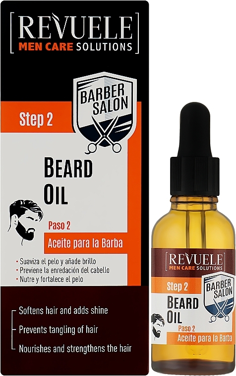 Olejek do brody - Revuele Men Care Barber Salon Beard Oil — Zdjęcie N2