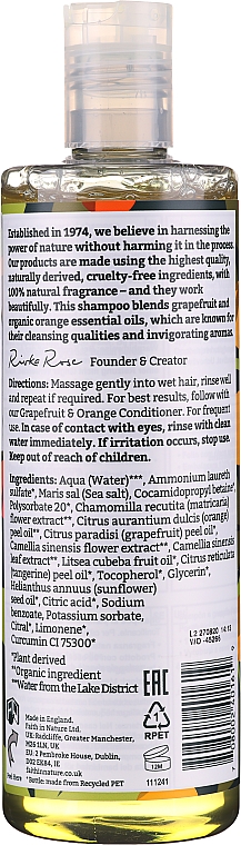 Szampon do włosów normalnych i przetłuszczających się Grejpfrut i pomarańcza - Faith In Nature Grapefruit & Orange Shampoo — Zdjęcie N2