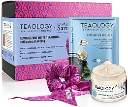 Zestaw dla mężczyzn - Teaology White Tea Set (f/mask/21 ml + f/cr/50 ml + acc/1 pcs) — Zdjęcie N1