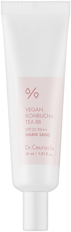 Wegański podkład BB z ekstraktem z kombuchy - Dr.Ceuracle Vegan Kombucha Tea BB Cream SPF 30/PA++