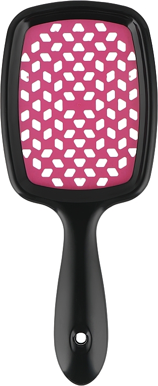 Szczotka do włosów, czarna z różowymi zębami - Kodi Professional Soft Touch Hairbrush — Zdjęcie N2