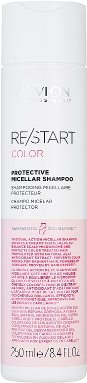 Szampon do włosów farbowanych - Revlon Professional Restart Color Protective Micellar Shampoo — Zdjęcie N1