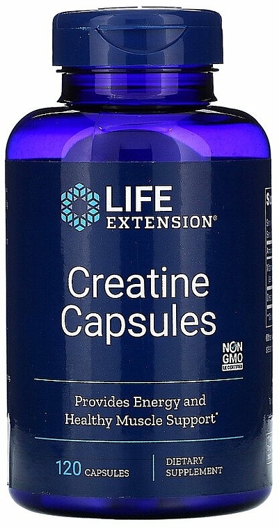 Suplementy diety Keratyna - Life Extension Creatine Capsules — Zdjęcie N1