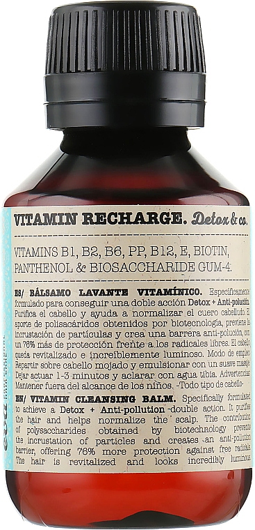 Witaminowy szampon przeciwutleniający - Eva Professional Vitamin Recharge Detox — Zdjęcie N1