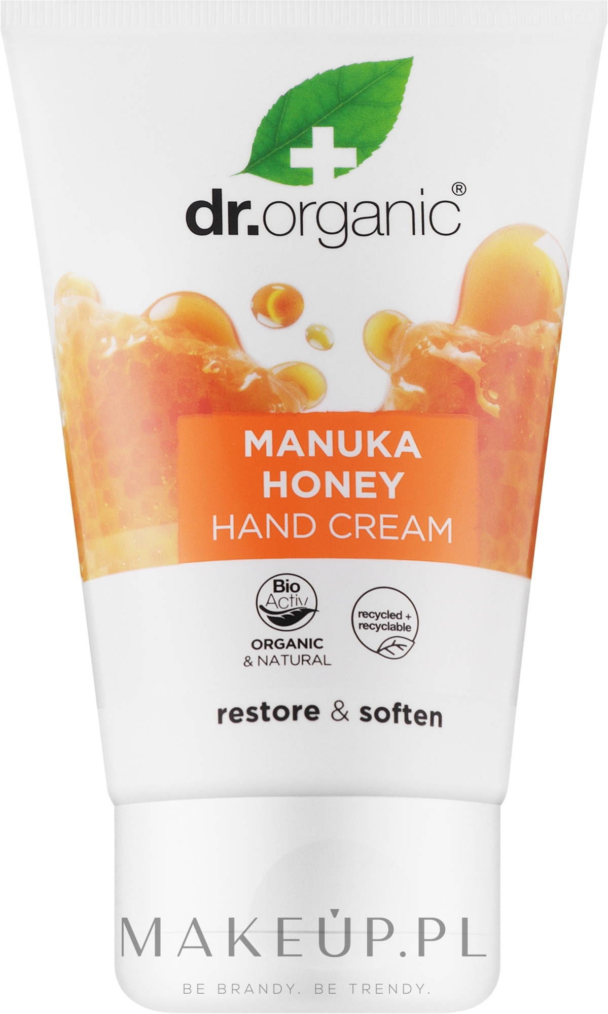 Krem do rąk i paznokci z miodem Manuka - Dr Organic Bioactive Skincare Manuka Honey Hand & Nail Cream — Zdjęcie 125 ml