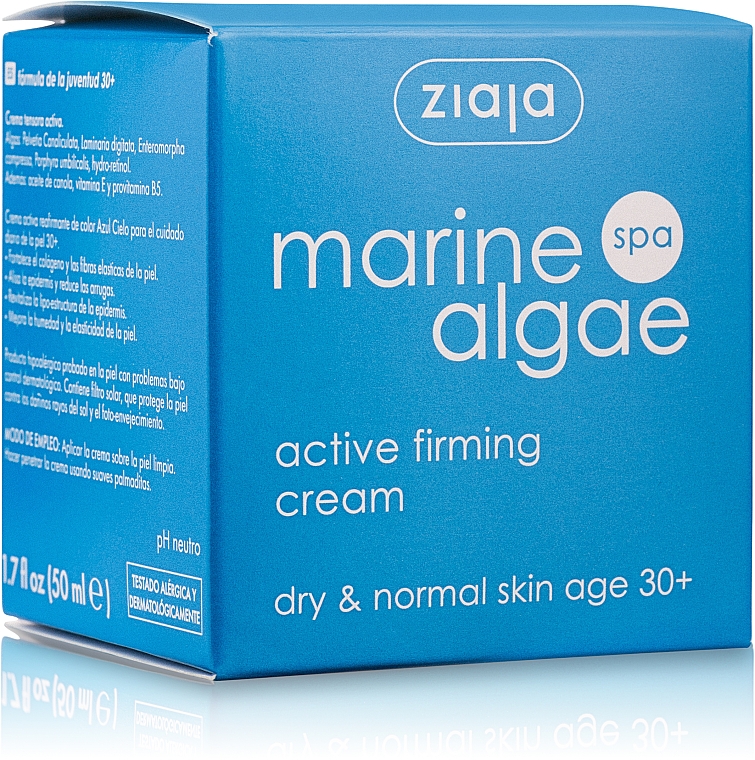 Ujędrniający krem do cery suchej i normalnej - Ziaja Marine Algae Spa Active Firming Cream — Zdjęcie N2