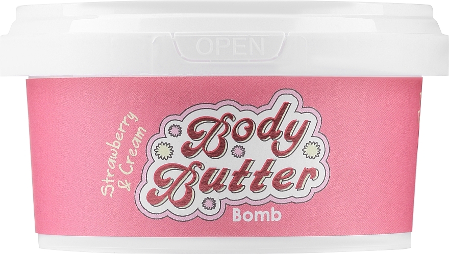 Masło do ciała Truskawka i śmietanka - Bomb Cosmetics Strawberry & Cream Body Butter — Zdjęcie N2