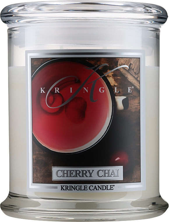 Świeca zapachowa w szklance - Kringle Candle Cherry Chai — Zdjęcie N1