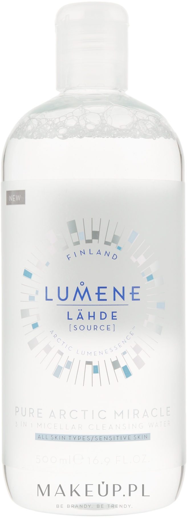Płyn micelarny 3 w 1 - Lumene Lahde [Source] Pure Arctic Miracle 3 In 1 Micellar Cleansing Water — Zdjęcie 500 ml