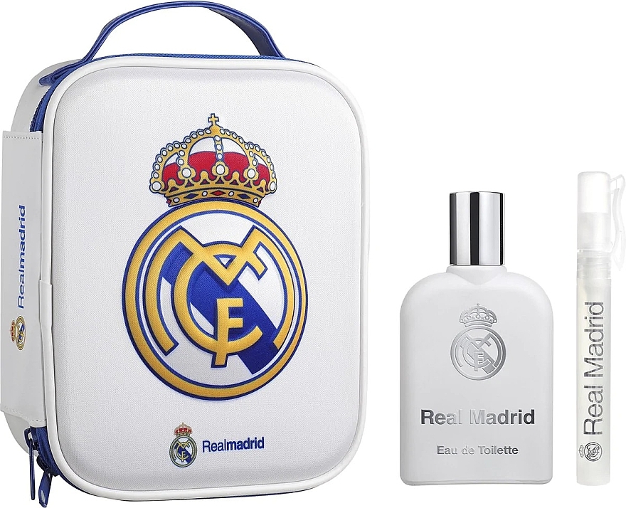 Air-Val International Real Madrid - Zestaw (edt 100 ml + edt 10 ml + neceser/1cs) — Zdjęcie N1