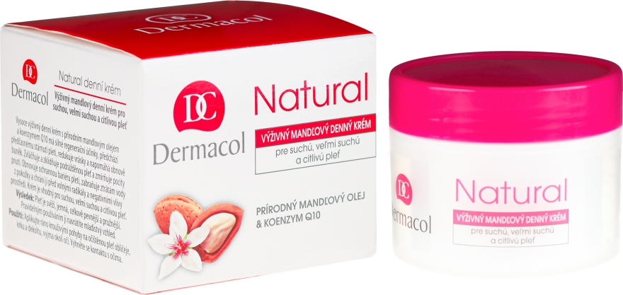 Migdałowy krem do twarzy na dzień - Dermacol Natural Almond Day Cream — Zdjęcie N1