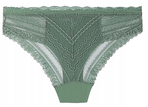 Majtki damskie Limited Edition, zielone + białe z liśćmi, 2 szt. - Moraj Figi Premium Bikini — Zdjęcie N4