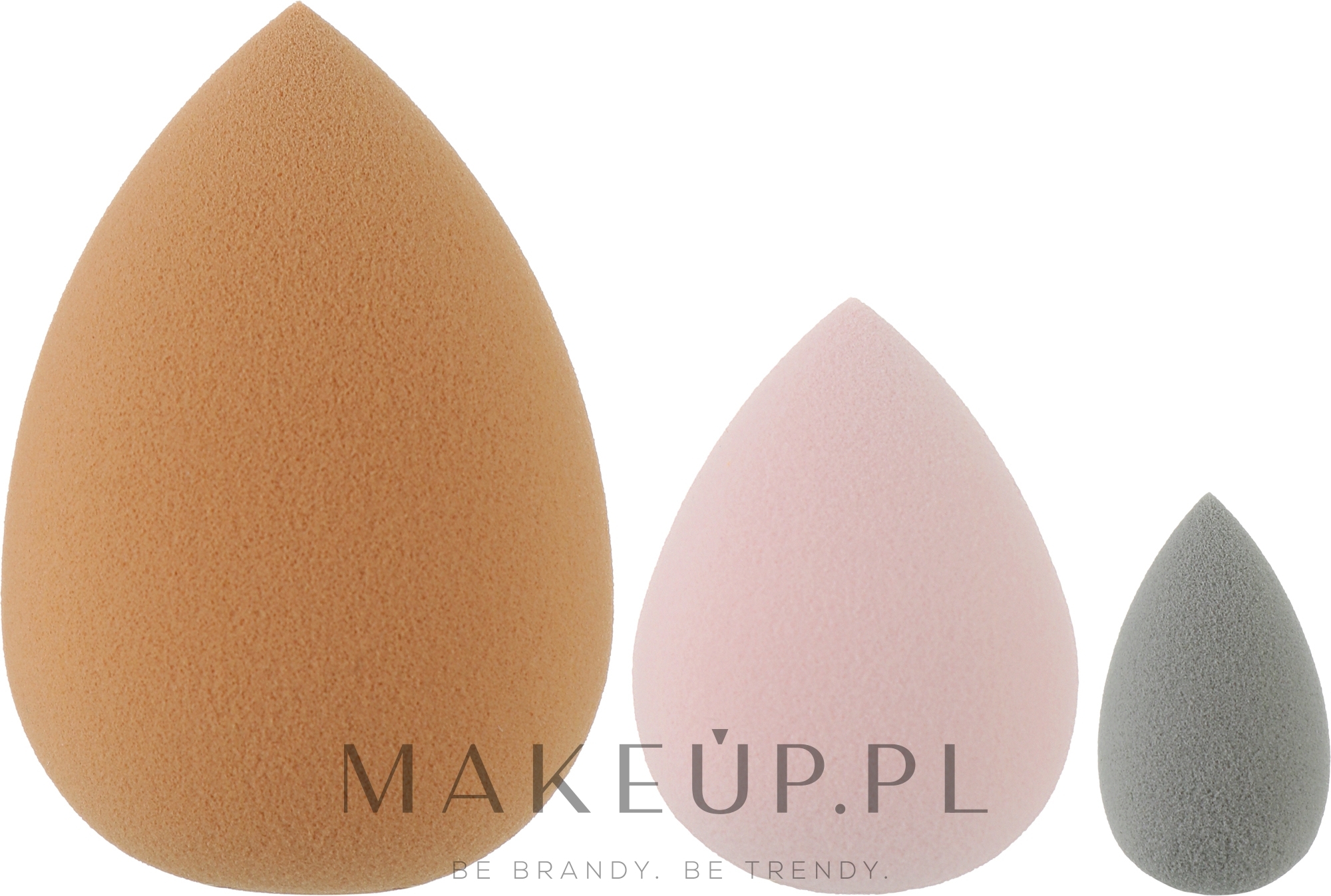 Gąbki do makijażu, 3 szt. - Lussoni Raindrop Makeup Sponge Set of 3 — Zdjęcie 3 szt.