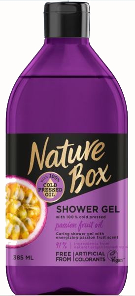 Nawilżający żel pod prysznic z olejem z marakui - Nature Box Passion Fruit Oil Shower Gel