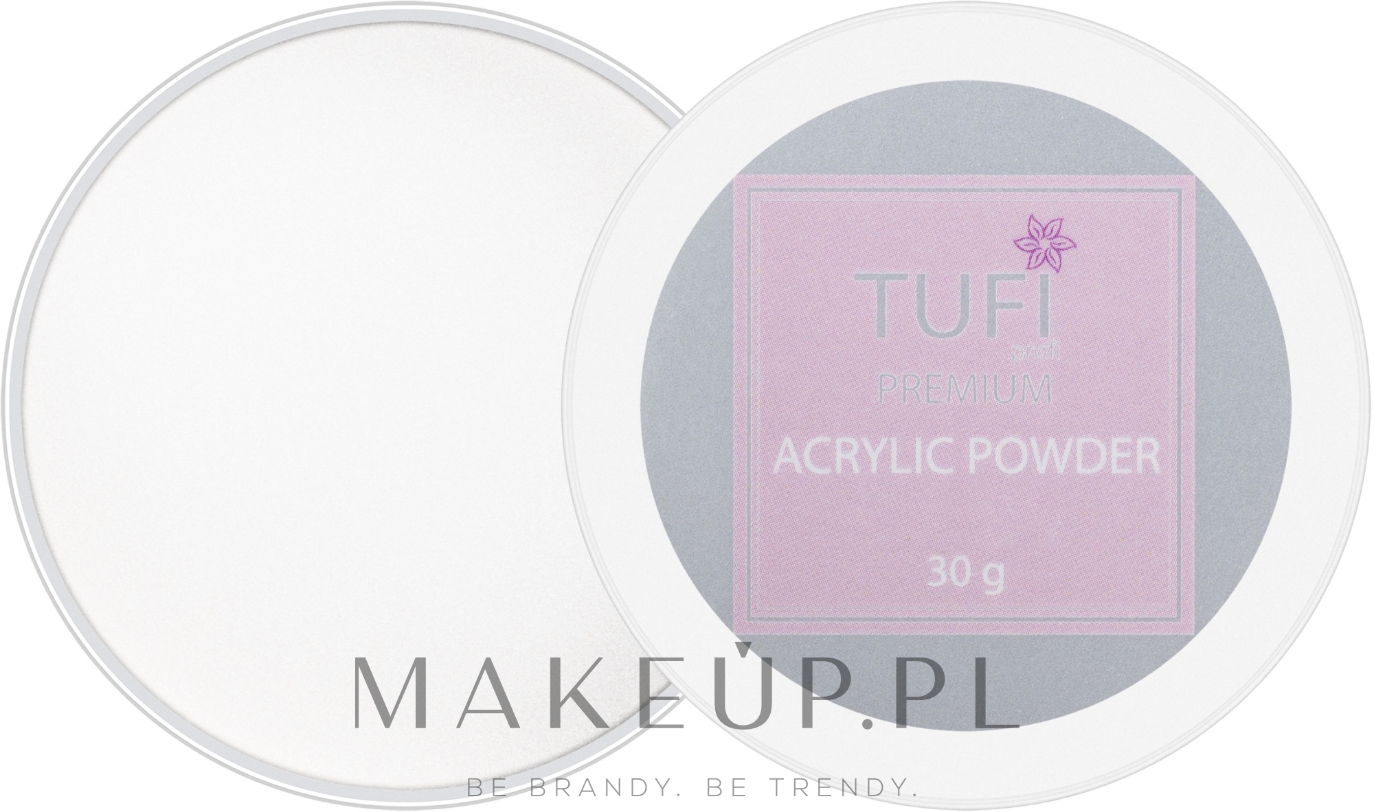 Proszek akrylowy, 30 g - Tufi Profi Premium Acrylic Powder — Zdjęcie 001 - Clear