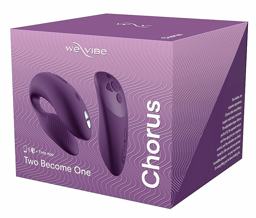 PRZECENA! Wibrator dla par z pilotem, fioletowy - We-Vibe Chorus Cosmic Purple * — Zdjęcie N1