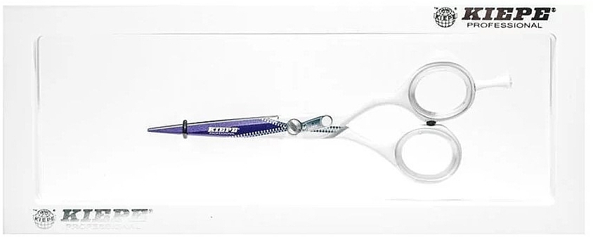 Nożyczki fryzjerskie, 2448/5, fioletowe - Kiepe Hair Scissors Ergo Anatomic ZIP 5" — Zdjęcie N1