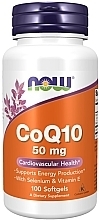 Koenzym Q10, 50 mg, 100 kapsułek żelowych - Now Foods CoQ10 With Selenium & Vitamin E — Zdjęcie N1