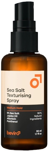 Teksturyzujący spray do stylizacji włosów z solą morską o średniej trwałości dla mężczyzn - Beviro Men’s Sea Salt Texturizing Spray Medium Hold — Zdjęcie N1