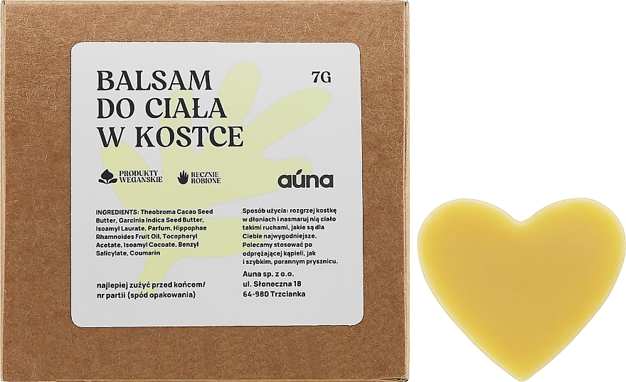 PREZENT! Balsam do ciała w kostce - Auna — Zdjęcie N1