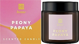 Naturalna świeca zapachowa z wosku sojowego o zapachu piwonii i papai - HiSkin Home — Zdjęcie N2