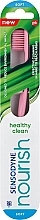 Kup Szczoteczka do zębów, miękka, różowa - Sensodyne Nourish Healthy Clean Soft Toothbrush