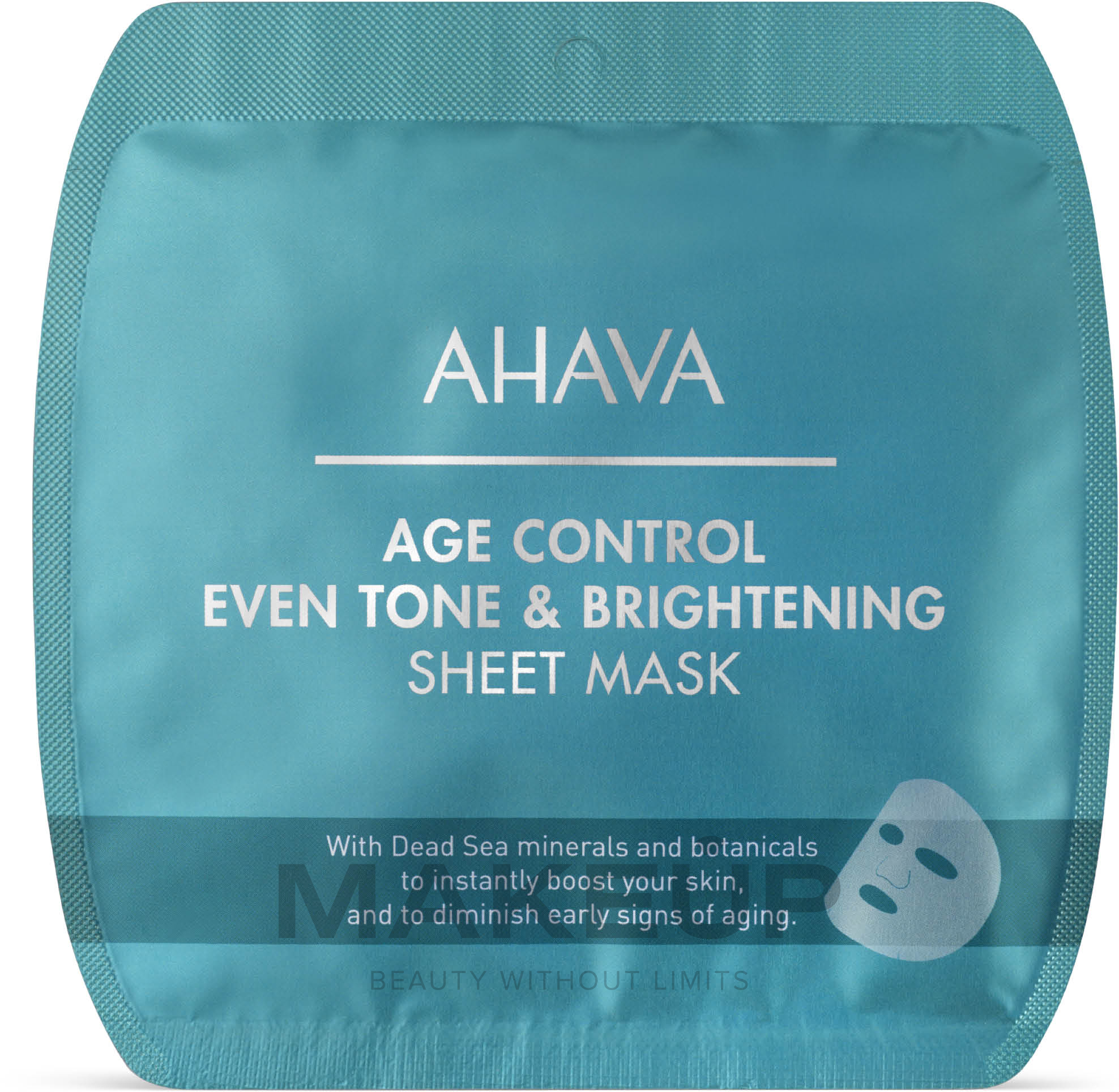 Rozjaśniająca maska przeciwstarzeniowa - Ahava Age Control Even Tone & Brightening Sheet Mask — Zdjęcie 17 g