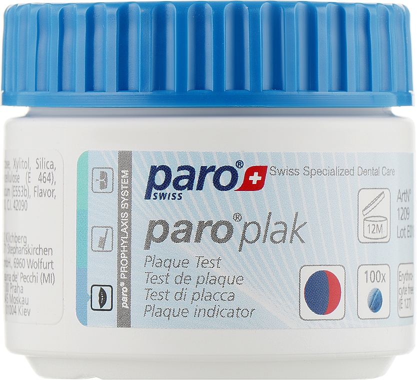 Tabletki barwiące płytkę nazębną - Paro Swiss Plak2 — Zdjęcie N3