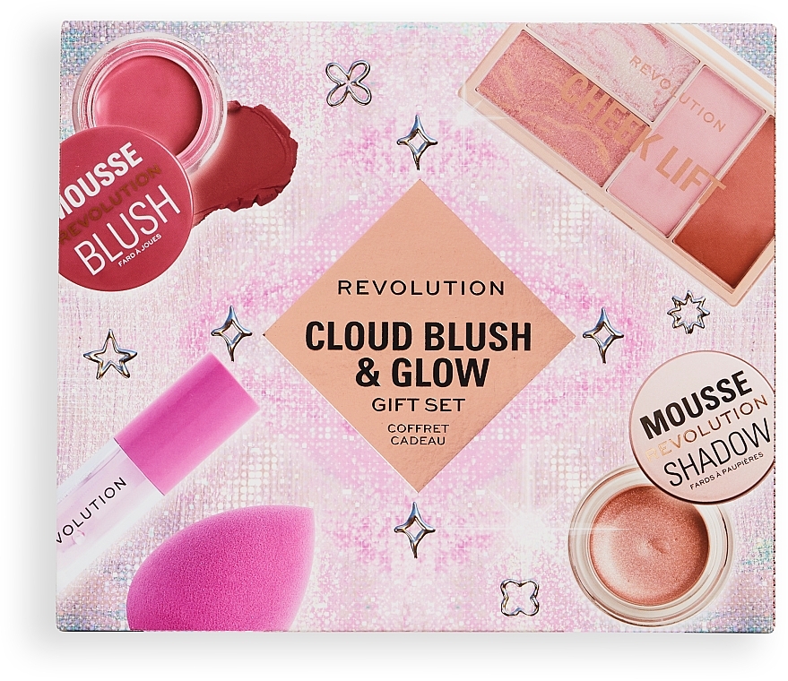 Zestaw, 6 produktów - Makeup Revolution Cloud Blush And Glow Highlight Gift Set — Zdjęcie N2