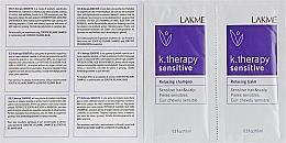 Zestaw próbek do włosów wrażliwych - Lakme K.Therapy Sensitive — Zdjęcie N2