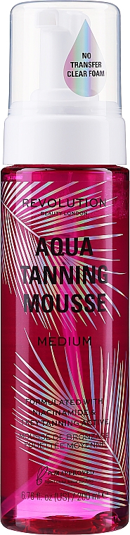 Pianka do opalania - Revolution Beauty Aqua Tanning Mousse — Zdjęcie N1