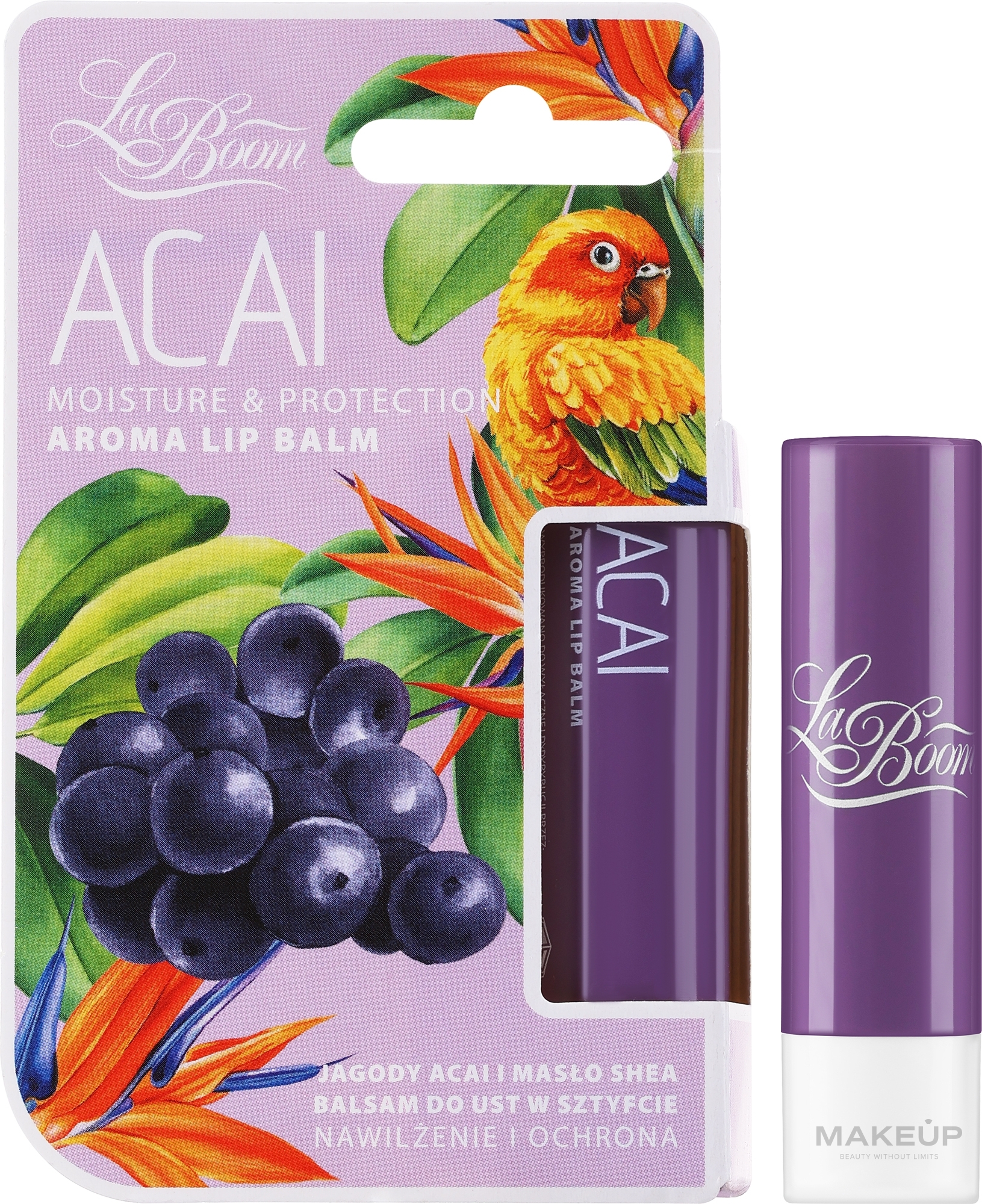 Balsam do ust - La Boom Acai Berry & Shea Butter Aroma Lip Balm — Zdjęcie 4 g