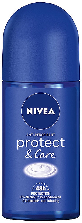 Antyperspirant w kulce - NIVEA Protect & Care Anti-Perspirant Roll-On — Zdjęcie N1