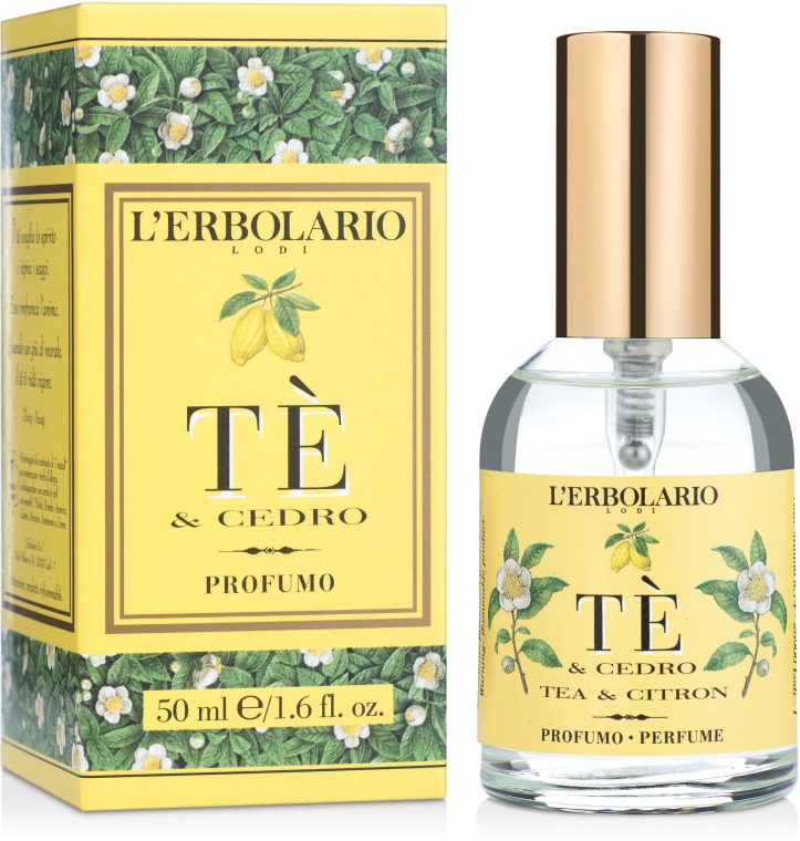 L'Erbolario Acqua Di Profumo Tea & Cedar - Woda perfumowana — Zdjęcie N2