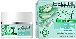 Nawilżająco-matujący żel do twarzy - Eveline Cosmetics Organic Aloe + Collagen — Zdjęcie N1