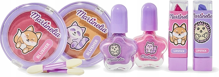 Zestaw kosmetyków w małej kosmetyczce, 26 produktów - Martinelia My Best Friends Mini Case — Zdjęcie N2