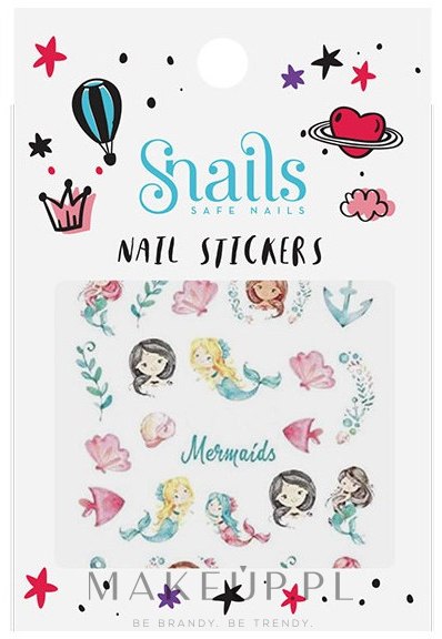 Naklejki na paznokcie - Snails 3D Nail Stickers — Zdjęcie Mermaids
