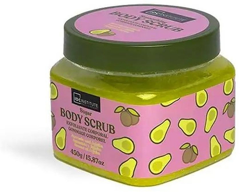 Peeling cukrowy do ciała - IDC Institute Sugar Body Scrub Avocando & Jojoba — Zdjęcie N2