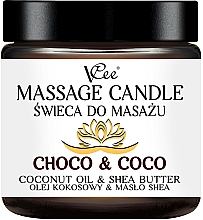 Kup Świeca do masażu Czekolada i kokos - VCee Massage Candle Choco & Coco Coconut Oil & Shea Butter