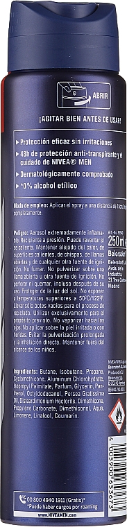 Dezodorant w sprayu dla mężczyzn - NIVEA MEN Protege & Cuida Spray — Zdjęcie N2