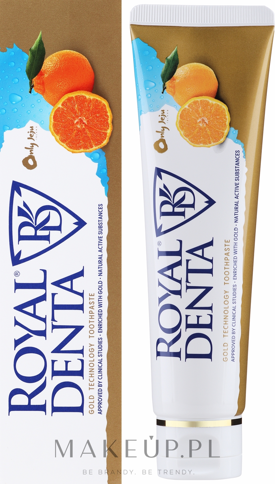 Pasta do zębów Cząsteczki złota i satsuma - Royal Denta Jeju Orange And Gold Technology Toothpaste — Zdjęcie 130 g