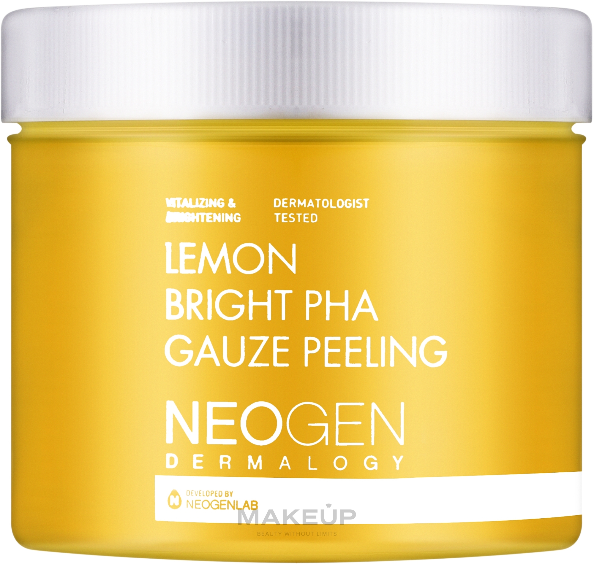 Płatki złuszczające z ekstraktem z cytryny - Neogen Dermalogy Lemon Bright Pha Gauze Peeling — Zdjęcie 30 szt.