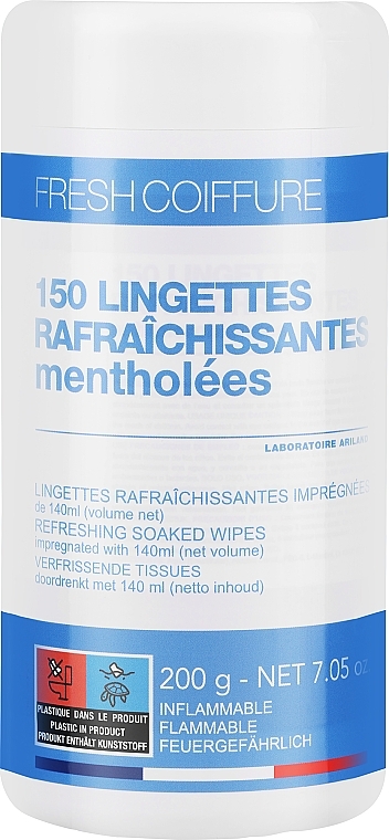 Chusteczki antybakteryjne z mentolem - Hairgum Fresh Coiffure Refreshing Wipes — Zdjęcie N1