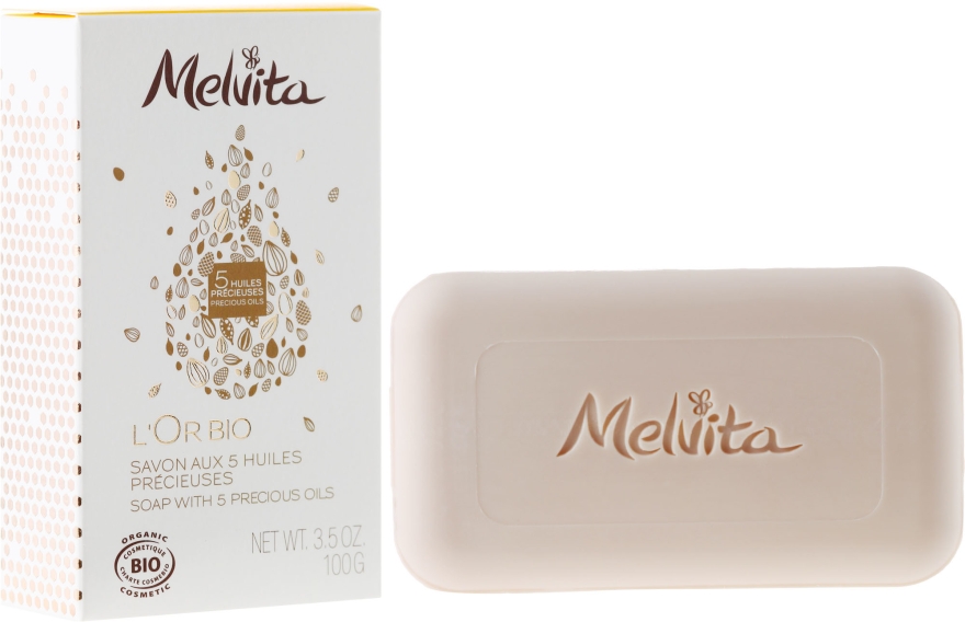 Mydło z drogocennymi olejkami - Melvita L'Or Bio Soap — Zdjęcie N1