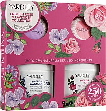 Kup Yardley English Lavender & English Rose - Zestaw (talc/2x50g + soap/2x50g)
