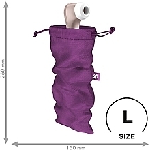 Torba do przechowywania zabawek erotycznych, fioletowa, Size L - Satisfyer Treasure Bag Violet — Zdjęcie N2