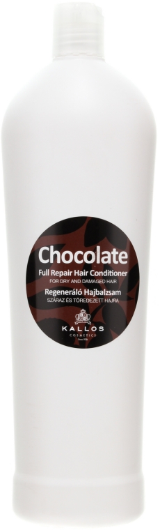 Czekoladowa odżywka regenerująca do włosów suchych i zniszczonych - Kallos Cosmetics Chocolate Full Repair Conditioner